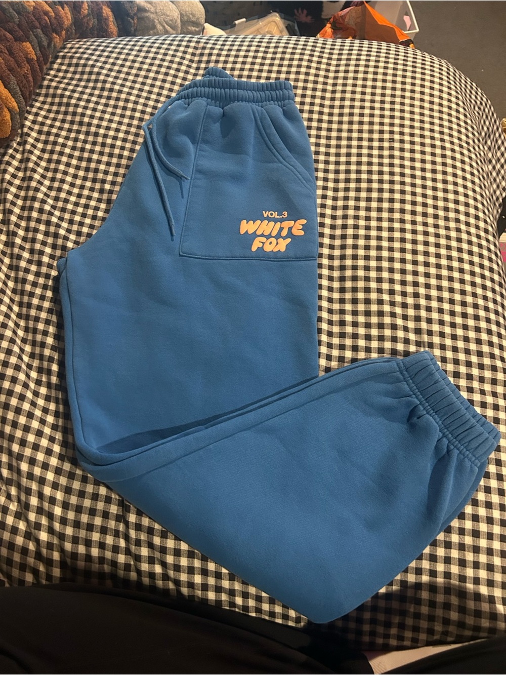 White fox sweatpants